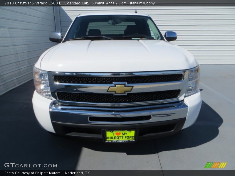 Summit White / Light Titanium/Ebony 2010 Chevrolet Silverado 1500 LT Extended Cab