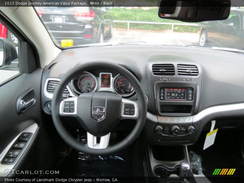 White / Black 2013 Dodge Journey American Value Package
