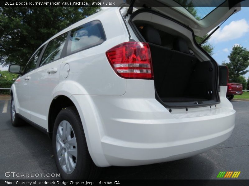 White / Black 2013 Dodge Journey American Value Package