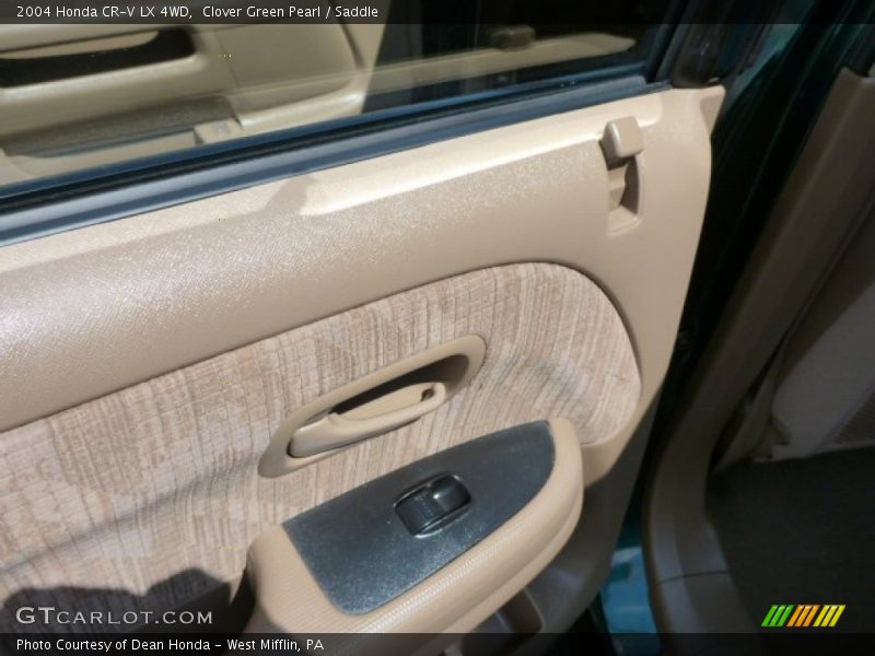 Clover Green Pearl / Saddle 2004 Honda CR-V LX 4WD