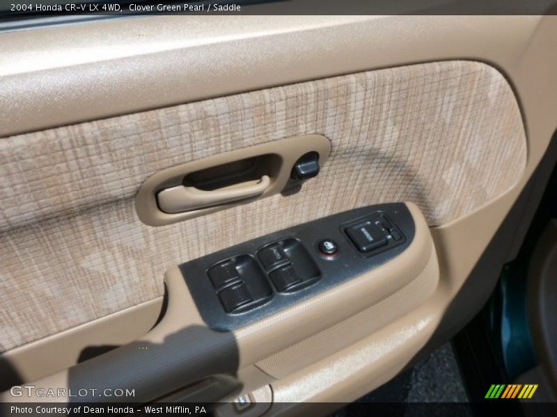 Clover Green Pearl / Saddle 2004 Honda CR-V LX 4WD