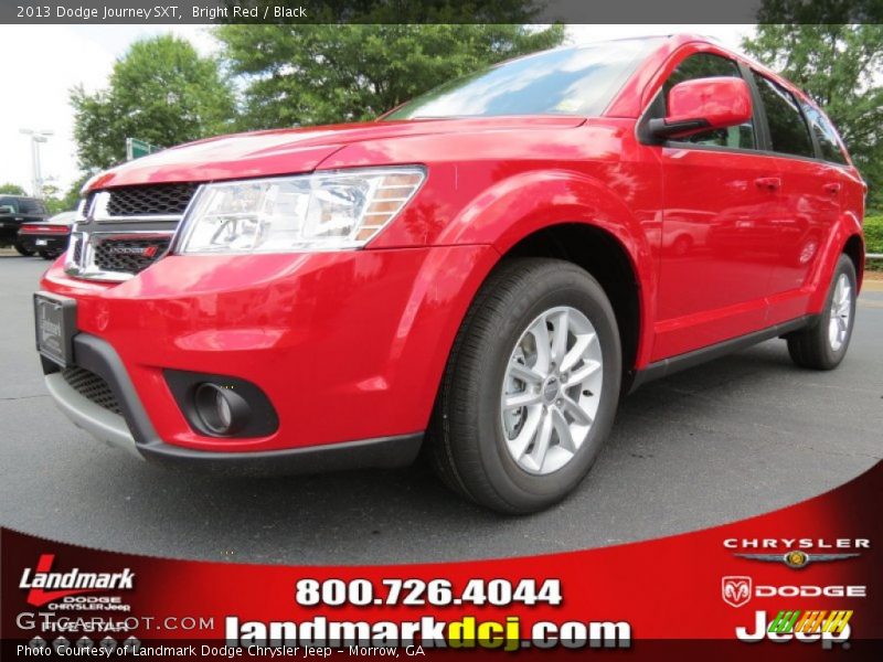 Bright Red / Black 2013 Dodge Journey SXT