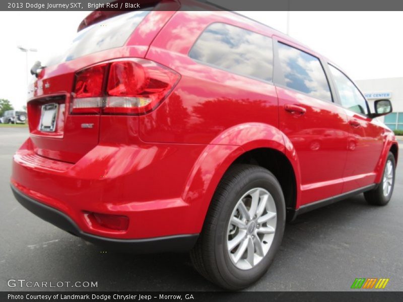 Bright Red / Black 2013 Dodge Journey SXT