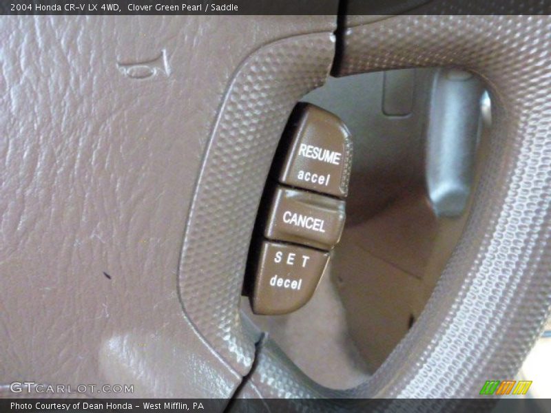 Clover Green Pearl / Saddle 2004 Honda CR-V LX 4WD