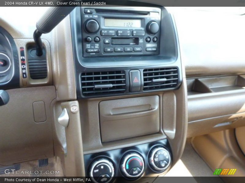 Clover Green Pearl / Saddle 2004 Honda CR-V LX 4WD