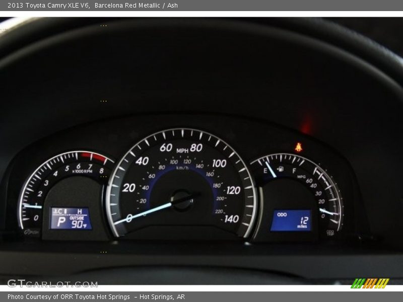 Barcelona Red Metallic / Ash 2013 Toyota Camry XLE V6