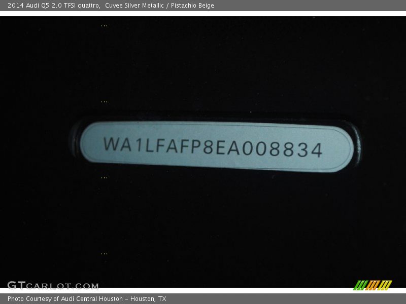Cuvee Silver Metallic / Pistachio Beige 2014 Audi Q5 2.0 TFSI quattro