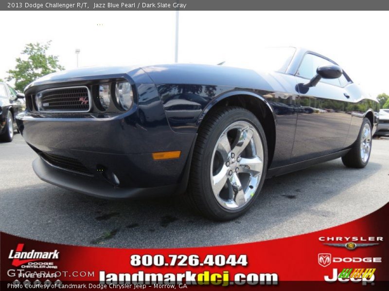 Jazz Blue Pearl / Dark Slate Gray 2013 Dodge Challenger R/T