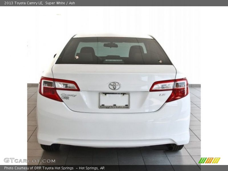 Super White / Ash 2013 Toyota Camry LE