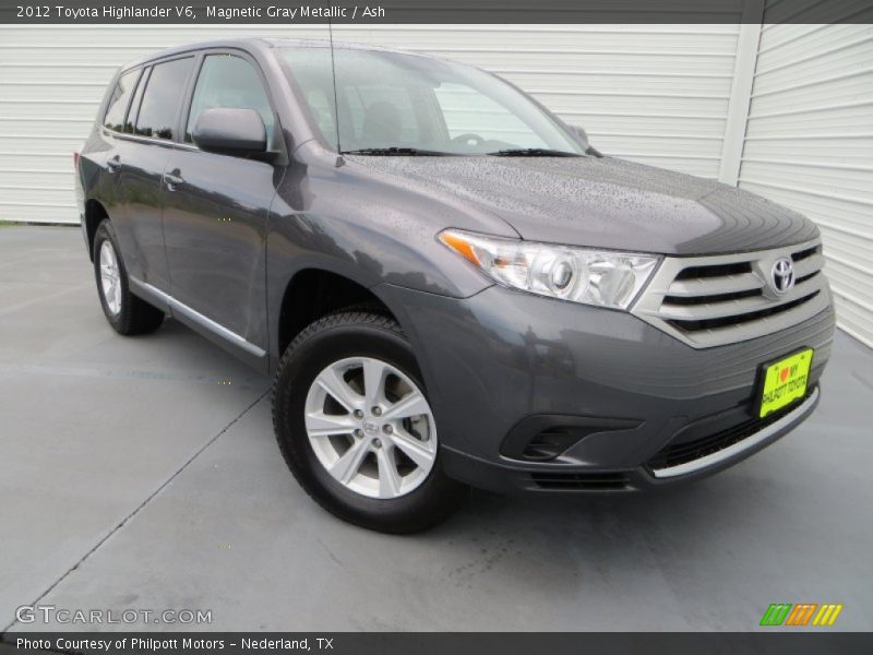 Magnetic Gray Metallic / Ash 2012 Toyota Highlander V6