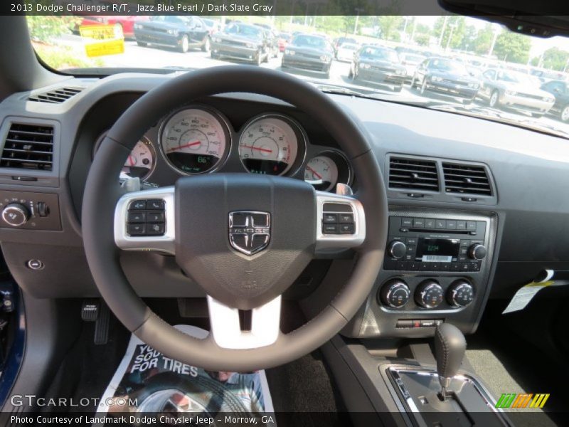 Jazz Blue Pearl / Dark Slate Gray 2013 Dodge Challenger R/T
