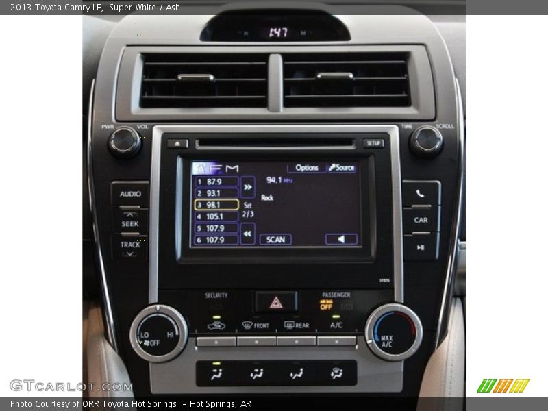 Super White / Ash 2013 Toyota Camry LE