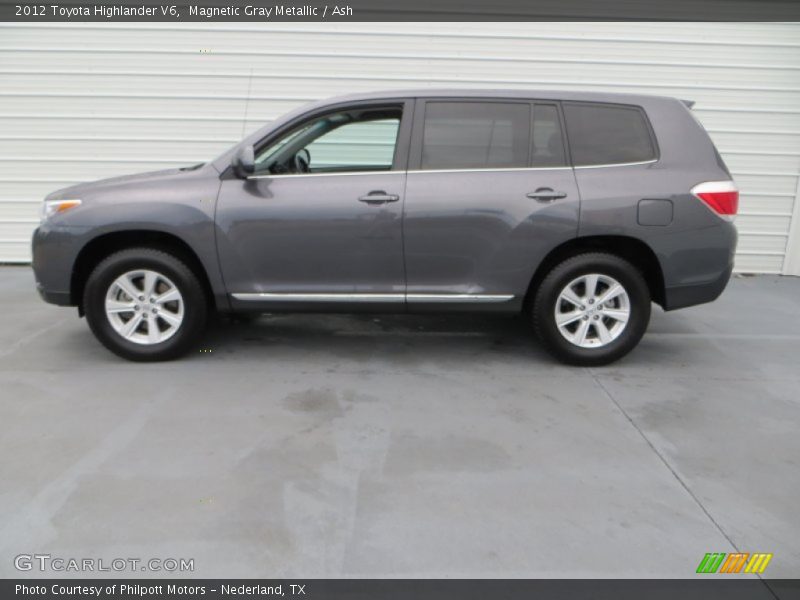 Magnetic Gray Metallic / Ash 2012 Toyota Highlander V6