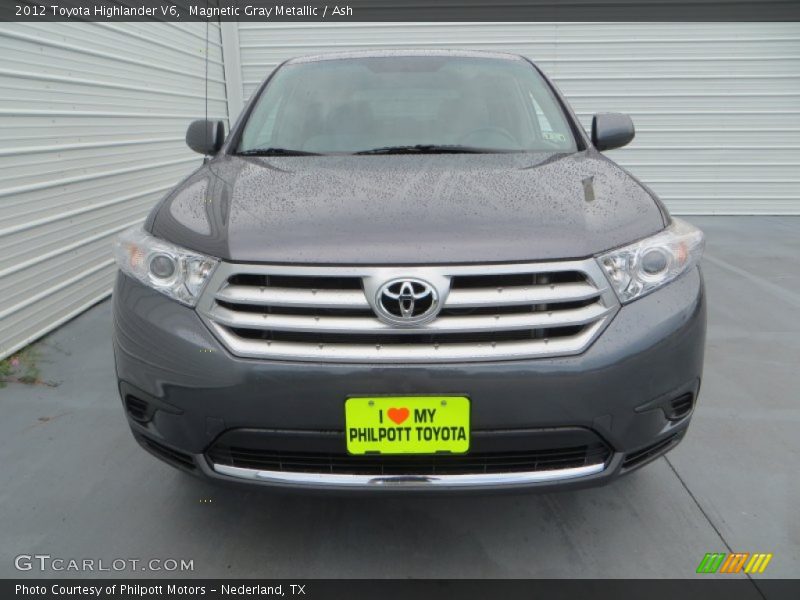 Magnetic Gray Metallic / Ash 2012 Toyota Highlander V6