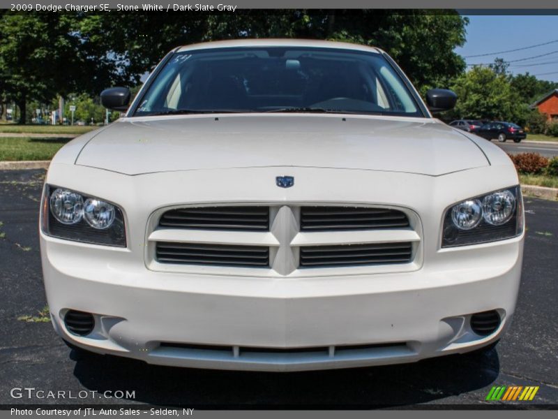 Stone White / Dark Slate Gray 2009 Dodge Charger SE