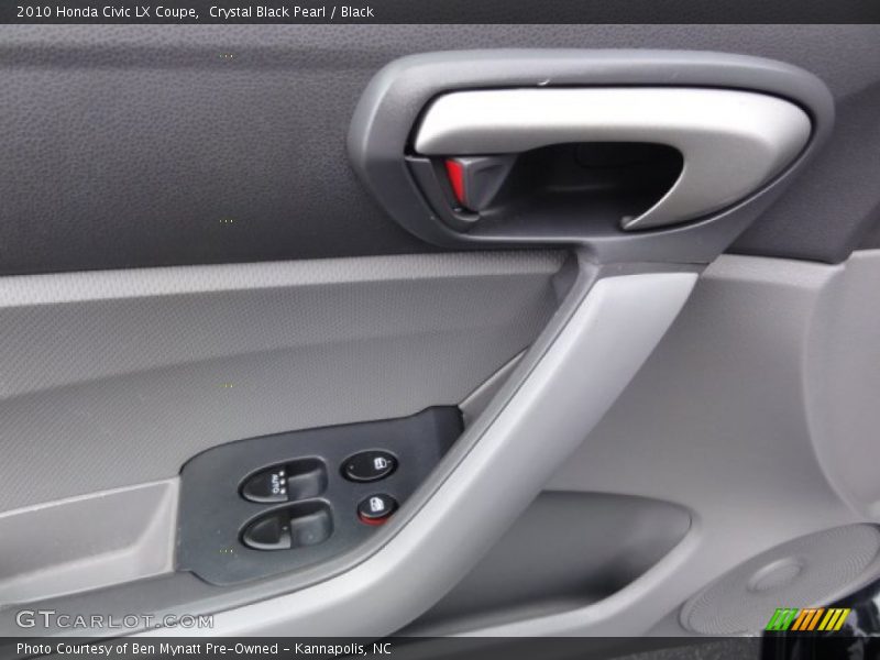Crystal Black Pearl / Black 2010 Honda Civic LX Coupe