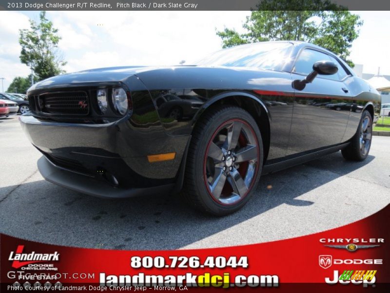 Pitch Black / Dark Slate Gray 2013 Dodge Challenger R/T Redline