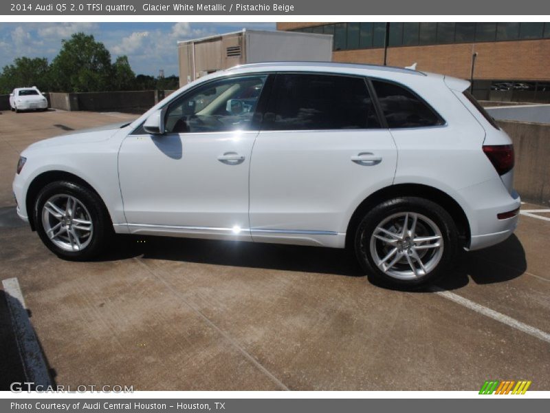 Glacier White Metallic / Pistachio Beige 2014 Audi Q5 2.0 TFSI quattro