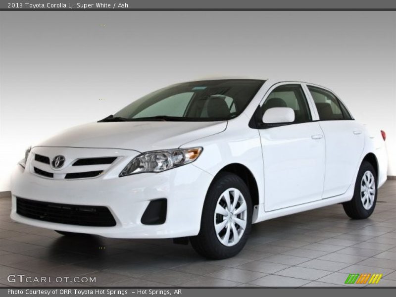 Super White / Ash 2013 Toyota Corolla L