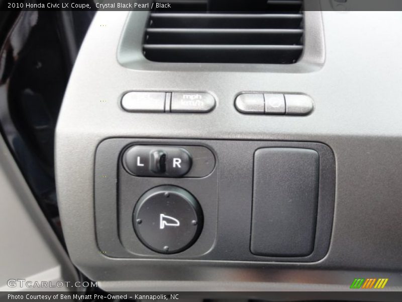 Crystal Black Pearl / Black 2010 Honda Civic LX Coupe