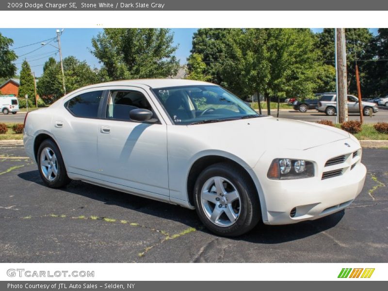 Stone White / Dark Slate Gray 2009 Dodge Charger SE