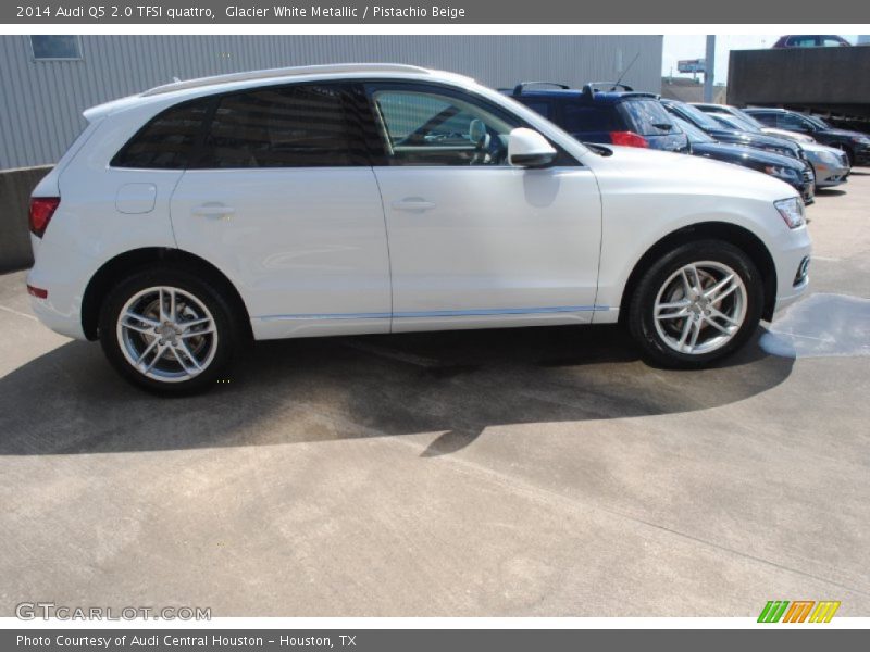 Glacier White Metallic / Pistachio Beige 2014 Audi Q5 2.0 TFSI quattro