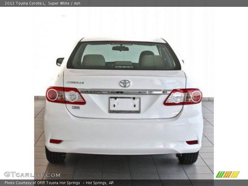 Super White / Ash 2013 Toyota Corolla L