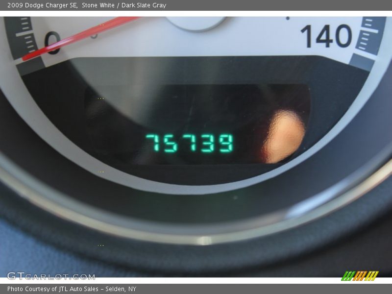 Stone White / Dark Slate Gray 2009 Dodge Charger SE