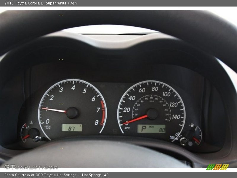 Super White / Ash 2013 Toyota Corolla L