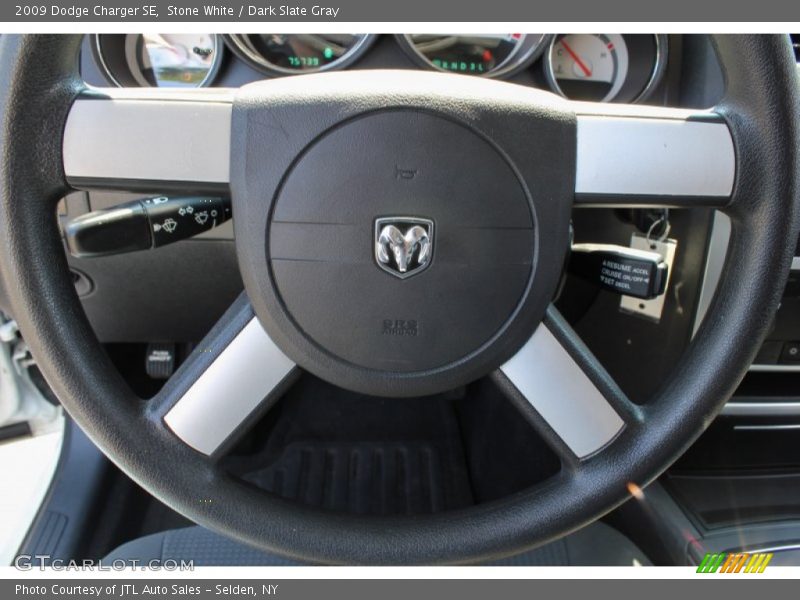 Stone White / Dark Slate Gray 2009 Dodge Charger SE