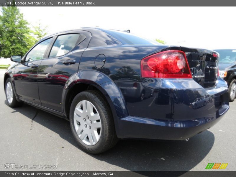 True Blue Pearl / Black 2013 Dodge Avenger SE V6