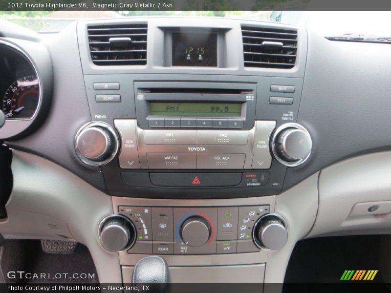 Magnetic Gray Metallic / Ash 2012 Toyota Highlander V6