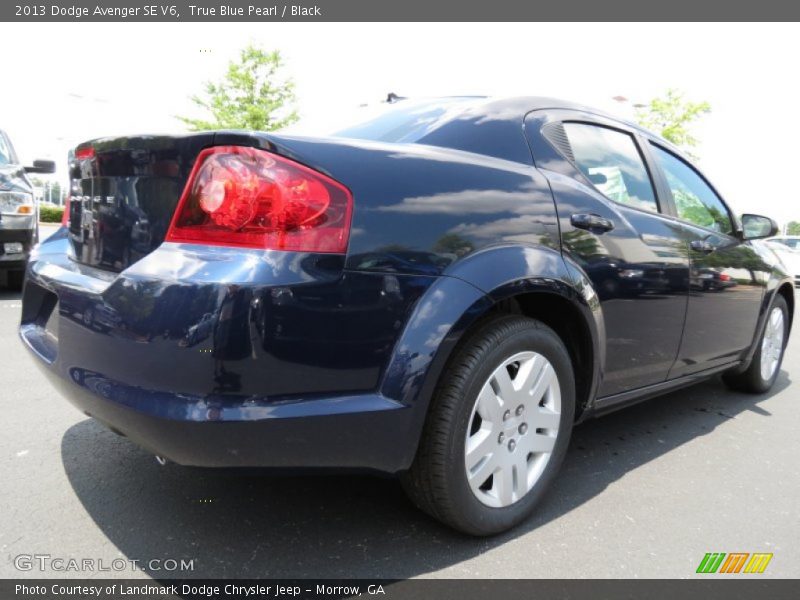 True Blue Pearl / Black 2013 Dodge Avenger SE V6