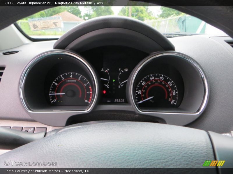 Magnetic Gray Metallic / Ash 2012 Toyota Highlander V6