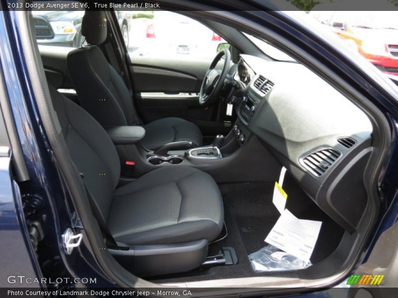 True Blue Pearl / Black 2013 Dodge Avenger SE V6