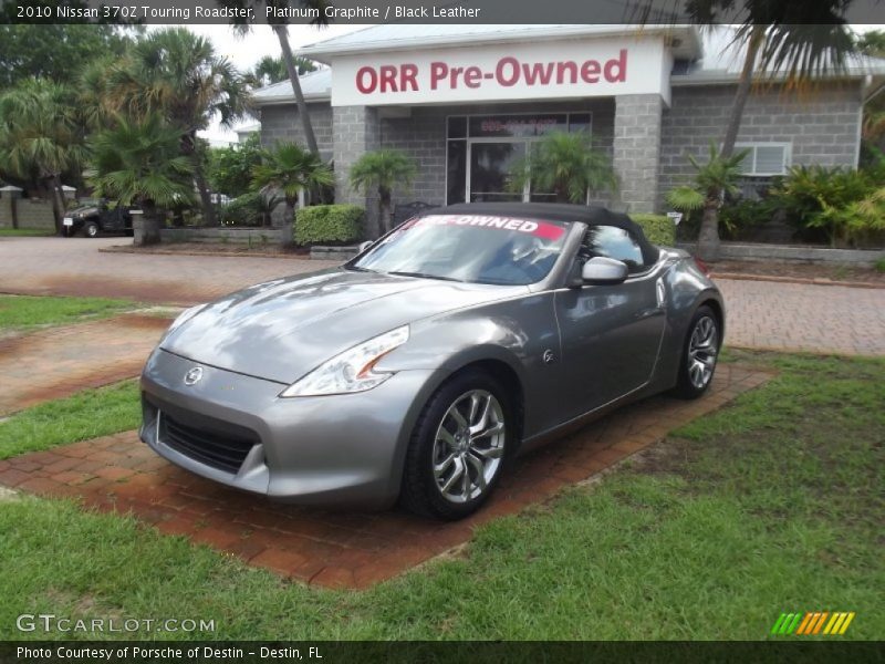 Platinum Graphite / Black Leather 2010 Nissan 370Z Touring Roadster