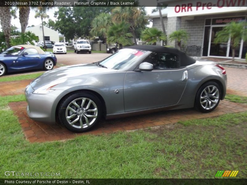 Platinum Graphite / Black Leather 2010 Nissan 370Z Touring Roadster