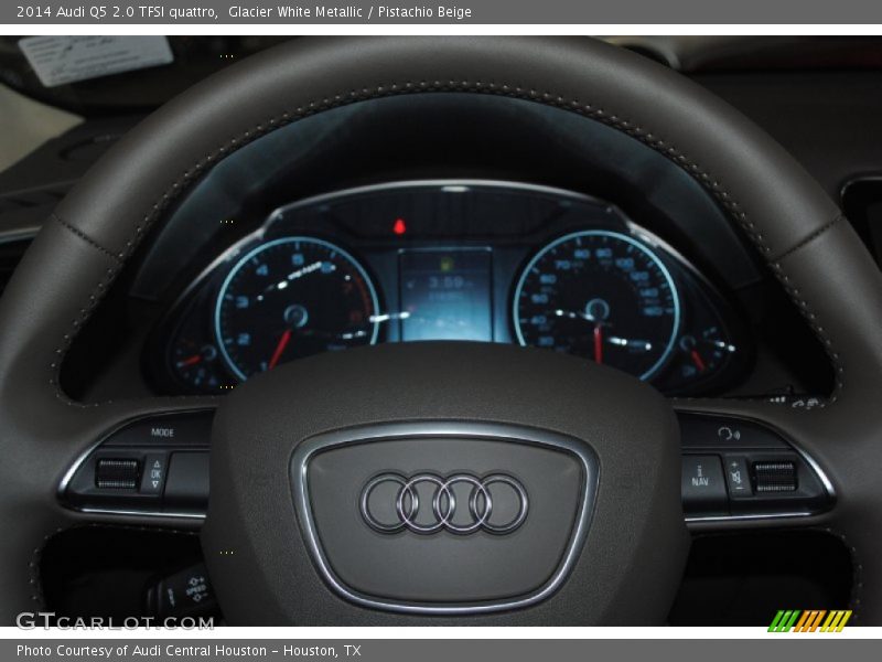 Glacier White Metallic / Pistachio Beige 2014 Audi Q5 2.0 TFSI quattro