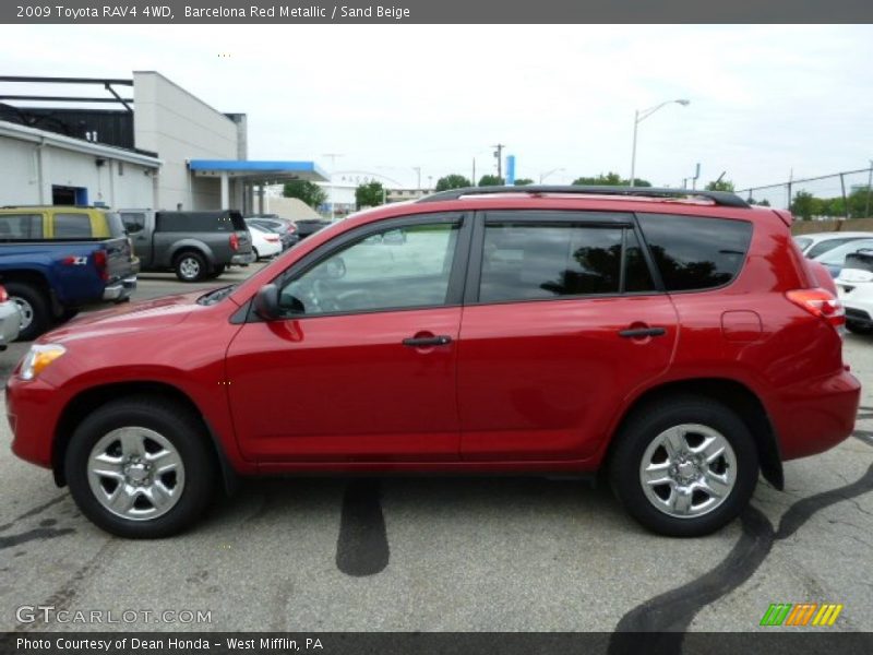 Barcelona Red Metallic / Sand Beige 2009 Toyota RAV4 4WD