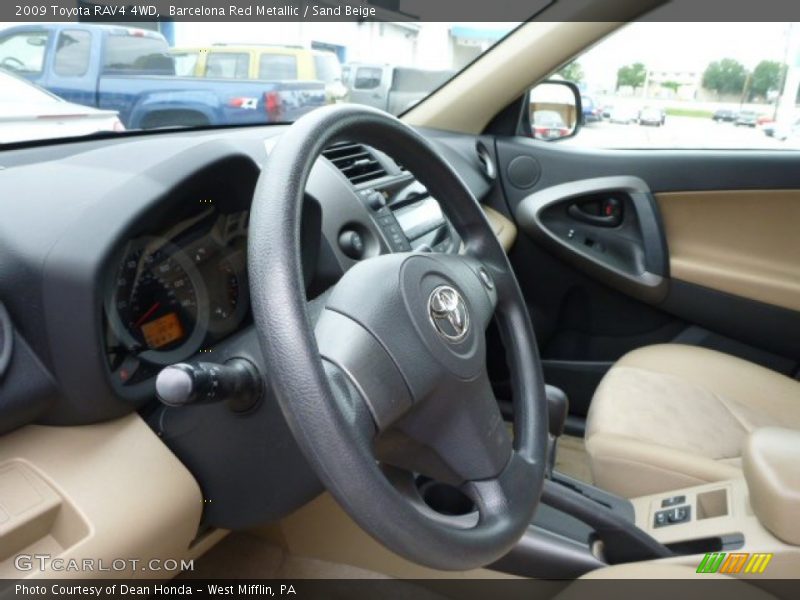 Barcelona Red Metallic / Sand Beige 2009 Toyota RAV4 4WD