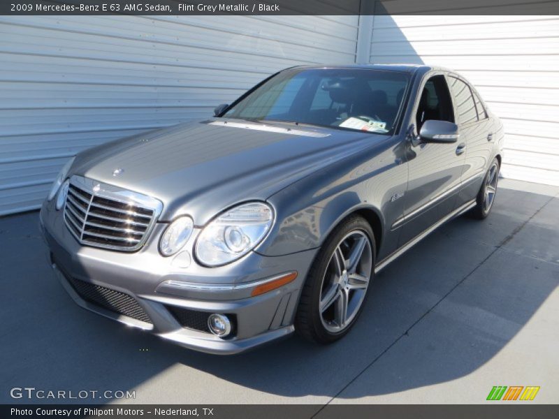 Flint Grey Metallic / Black 2009 Mercedes-Benz E 63 AMG Sedan