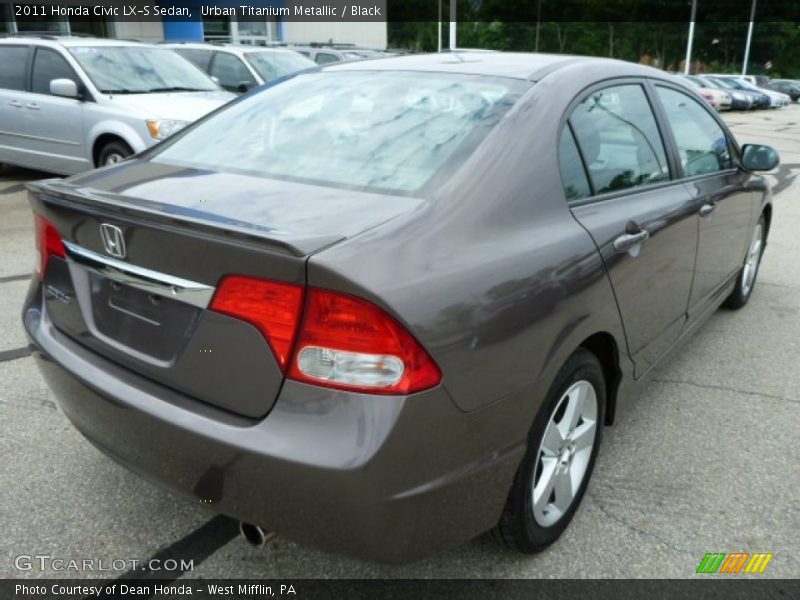 Urban Titanium Metallic / Black 2011 Honda Civic LX-S Sedan