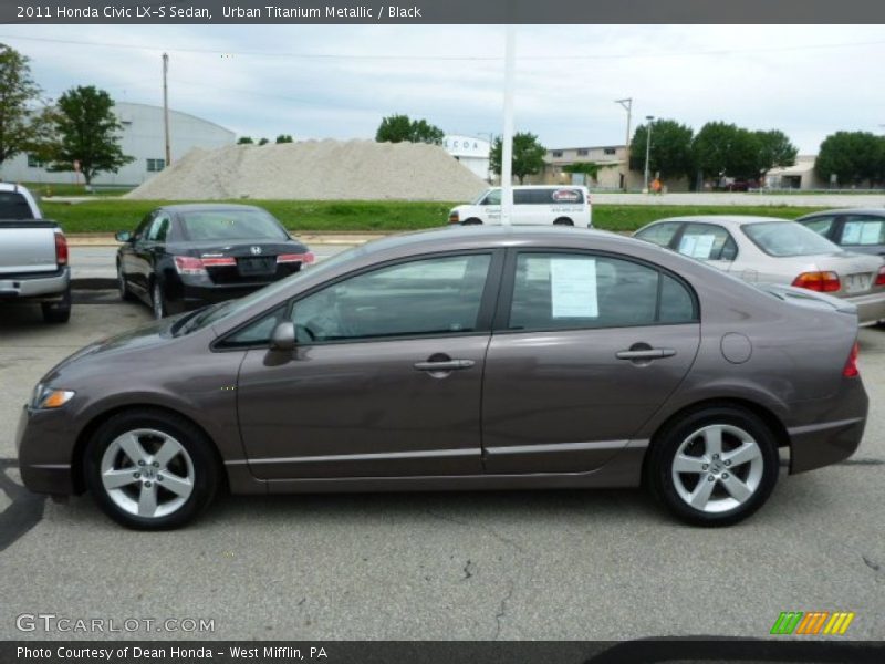 Urban Titanium Metallic / Black 2011 Honda Civic LX-S Sedan
