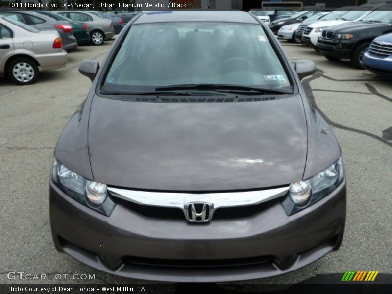 Urban Titanium Metallic / Black 2011 Honda Civic LX-S Sedan