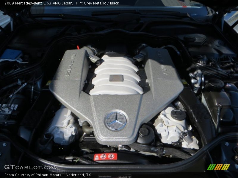 Flint Grey Metallic / Black 2009 Mercedes-Benz E 63 AMG Sedan