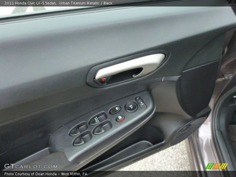 Urban Titanium Metallic / Black 2011 Honda Civic LX-S Sedan