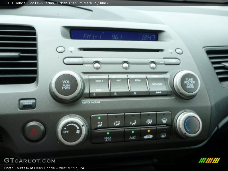 Urban Titanium Metallic / Black 2011 Honda Civic LX-S Sedan