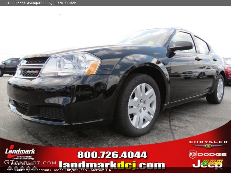 Black / Black 2013 Dodge Avenger SE V6