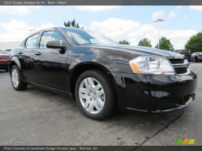 Black / Black 2013 Dodge Avenger SE V6