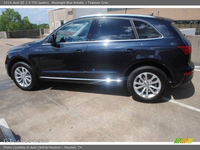 Moonlight Blue Metallic / Titanium Gray 2014 Audi Q5 2.0 TFSI quattro